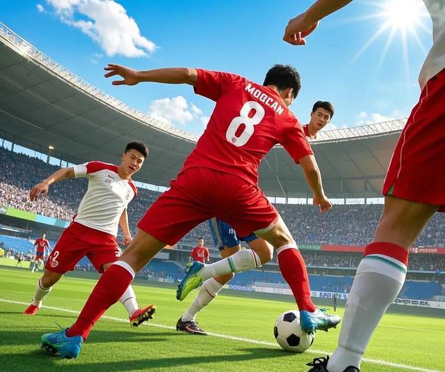 包含足球赛场上球员们用实力诠释拼搏精神的词条